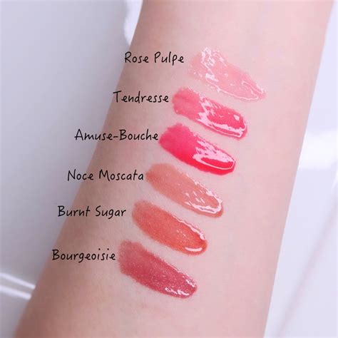 chanel rouge coco gloss moisturizing glossimer swatches